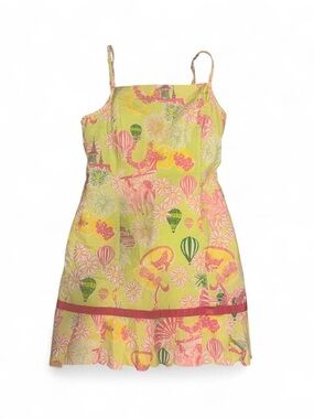 Vintage Lilly Pulitzer "Derby Days" Ruffle Hem Sundress
